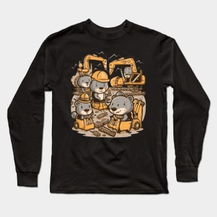 Construction Crew Critters Long Sleeve T-Shirt